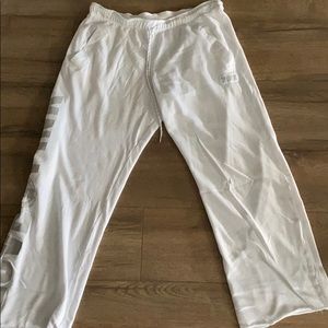 VS white sweatpants